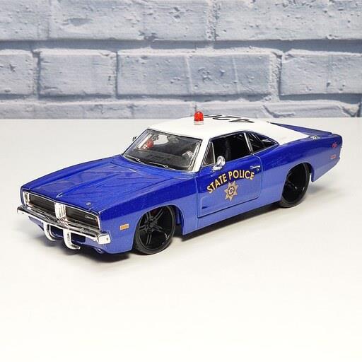 ماکت فلزی دوج چارجر 1969 پلیس مایستو(Dodge charger Police 1969 Maisto)